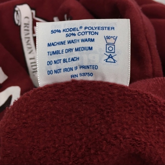 VINTAGE Alabama Sweatshirt Crimson Tide Football Game Day Spirit Size Medium - Picture 7 of 11